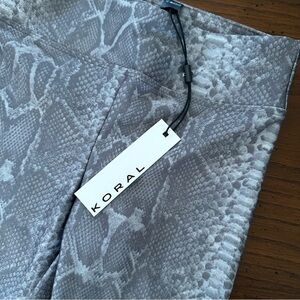 Koral Gray Snake Print Leggings Xs